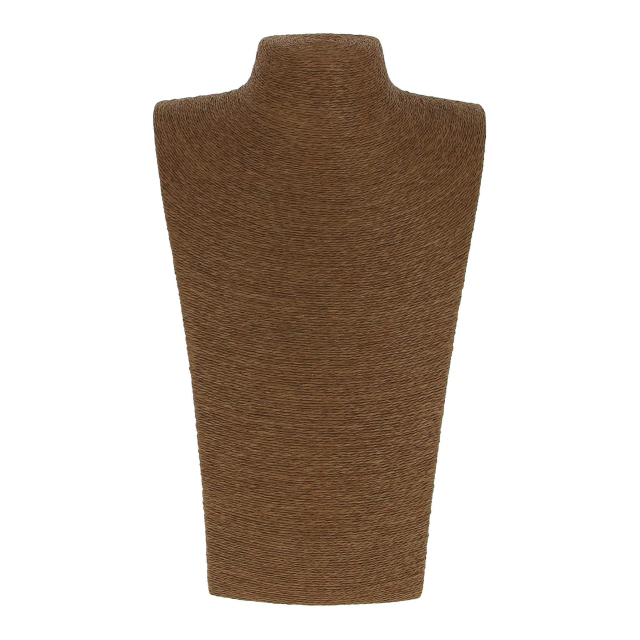 Buste Corde marron h30cm Présentoir Femme - Bijoux et accessoires pas chers pour femme Luzaka Ref.36859