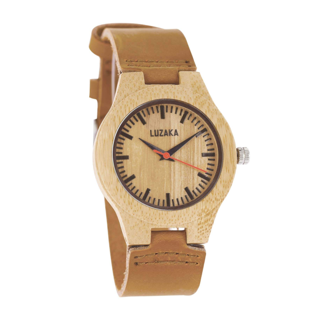 Montre Bois Bambou Montre Mixte - Bijoux et accessoires pas chers pour femme Luzaka Ref.40314