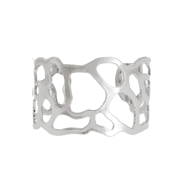 Bracelet Lupo argenté Bracelet Femme Manchette- Bijoux et accessoires pas chers pour femme Luzaka Ref.46521