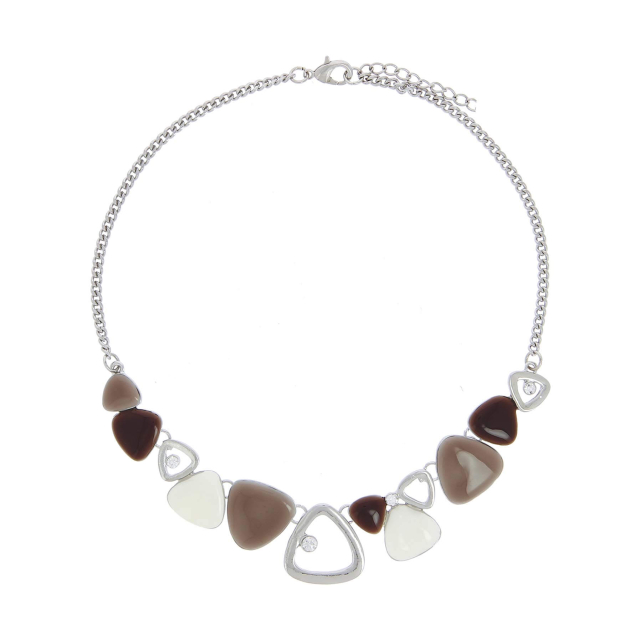 Collier Babou marron Collier - Pendentif Femme Collier - Pendentif- Bijoux et accessoires pas chers pour femme Luzaka Ref.47023