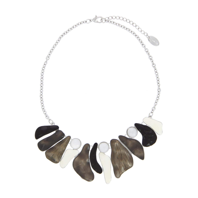 Collier Zouka gris Collier - Pendentif Femme Collier - Pendentif- Bijoux et accessoires pas chers pour femme Luzaka Ref.47184