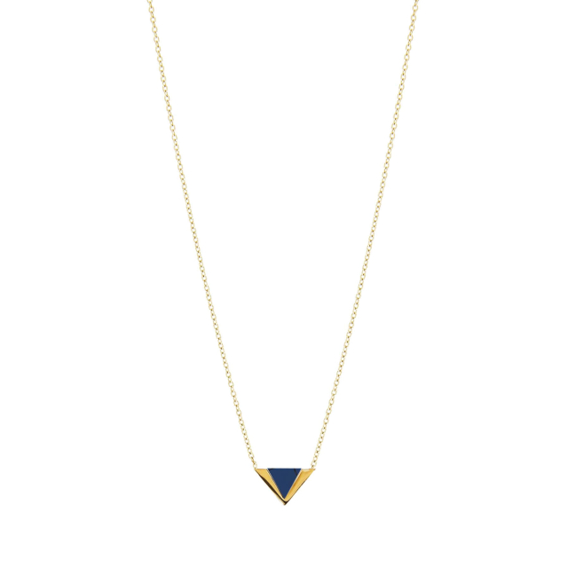 Collier V Howlite acier bleu Collier - Pendentif Femme Collier - Pendentif- Bijoux et accessoires pas chers pour femme Luzaka Ref.51908