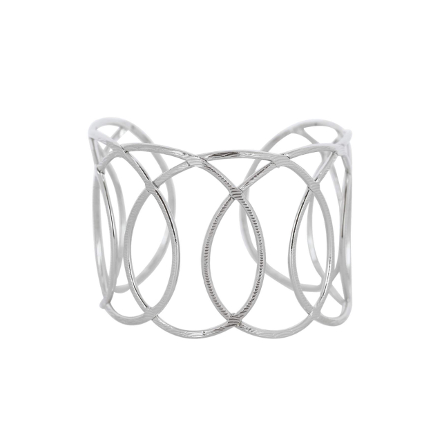 Manchette Infini argentée Bracelet Femme Manchette- Bijoux et accessoires pas chers pour femme Luzaka Ref.52578