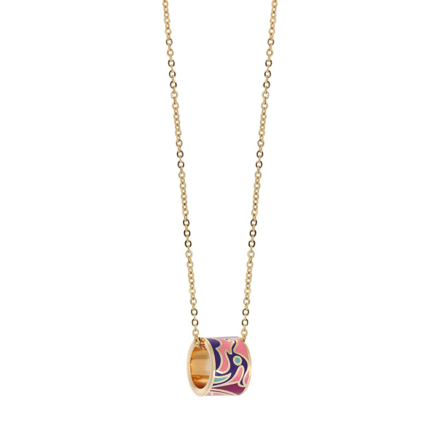 Collier Art P2 acier doré or Collier - Pendentif Femme Collier - Pendentif- Bijoux et accessoires pas chers pour femme Luzaka Ref.53667
