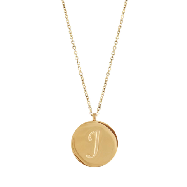 Collier Lettre J acier doré or : Trouver les plus beaux bijoux femme de la saison
