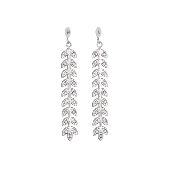 Boucles Rameau acier Boucles d'oreilles Femme Longues - Pendantes- Bijoux et accessoires pas chers pour femme Luzaka Ref.59089