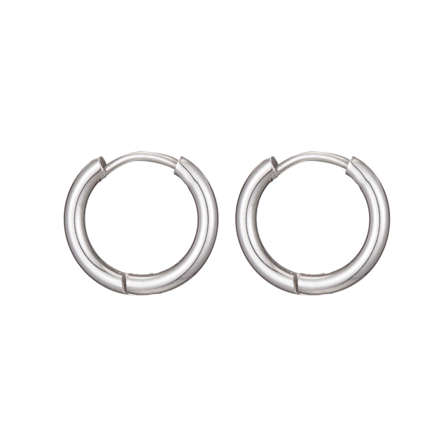 Boucles créoles acier Luza Charms Charm bijou Femme Rondes - Créoles- Bijoux et accessoires pas chers pour femme Luzaka Ref.60161