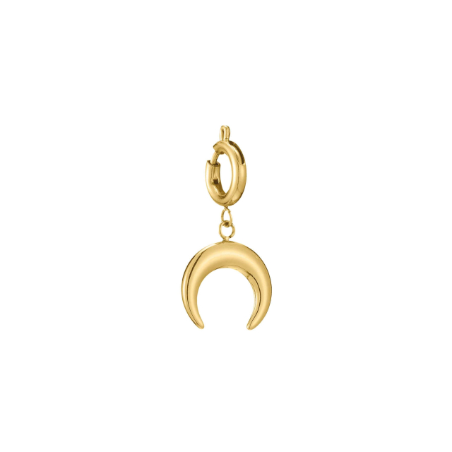 Charm Lune acier doré or : Trouver les plus beaux bijoux femme de la saison