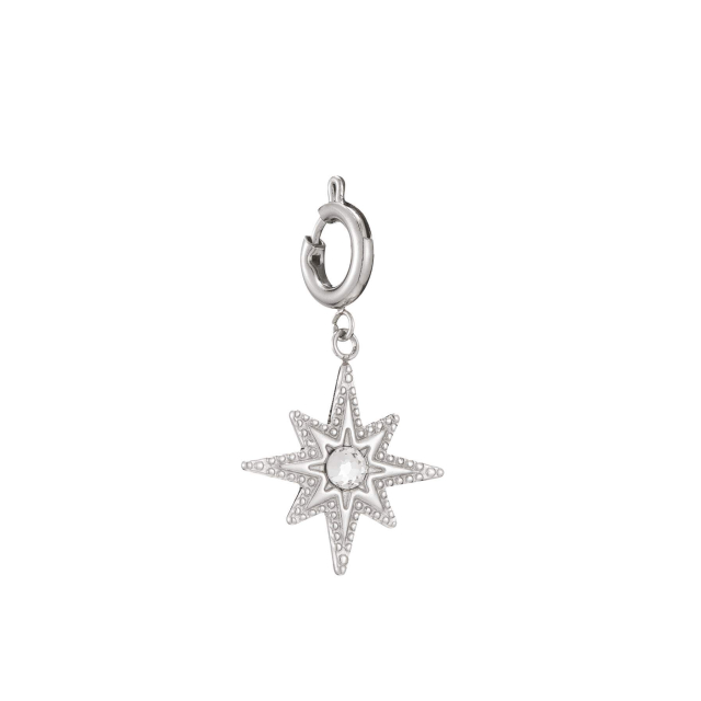 Charm acier Soleil et zircon Charm Femme - Bijoux et accessoires pas chers pour femme Luzaka Ref.60246