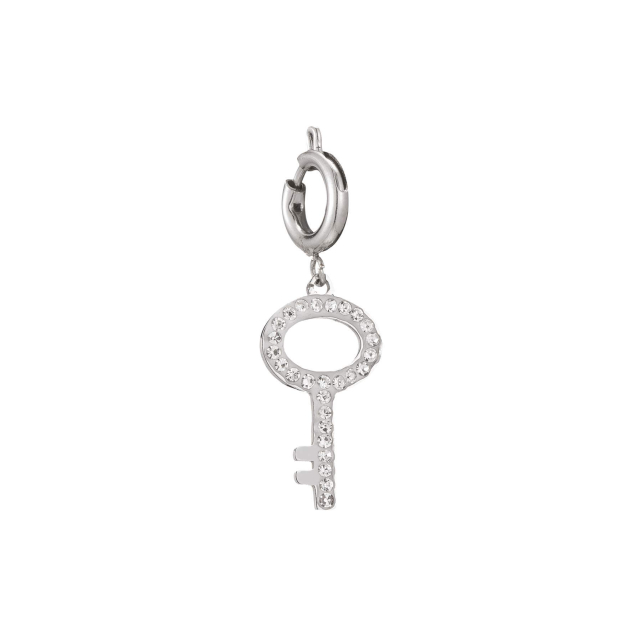 Charm Clef acier zircons Charm Femme - Bijoux et accessoires pas chers pour femme Luzaka Ref.60321