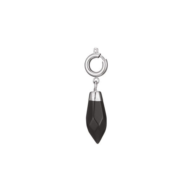 Charm acier pierre Obsidienne Charm Femme - Bijoux et accessoires pas chers pour femme Luzaka Ref.60369