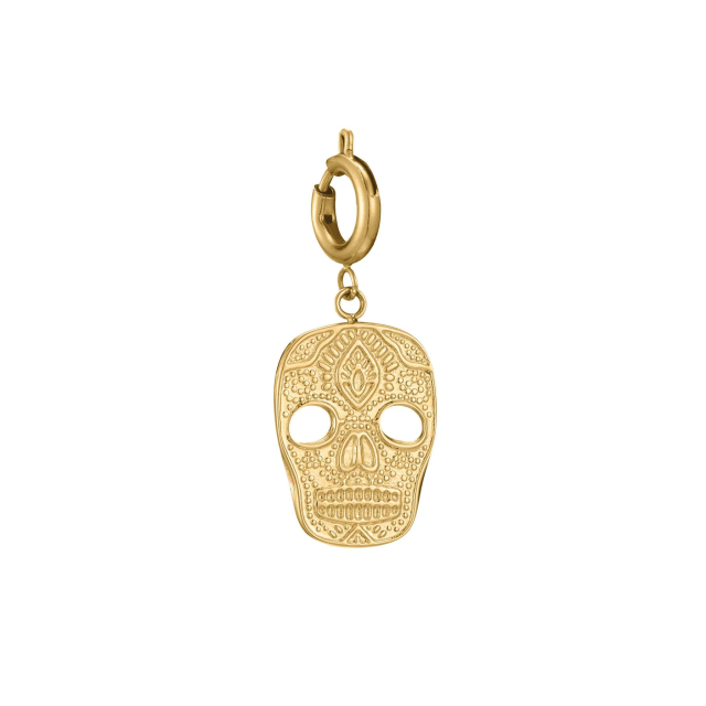 Charm Tête De Mort acier doré or Charm Femme - Bijoux et accessoires pas chers pour femme Luzaka Ref.60598