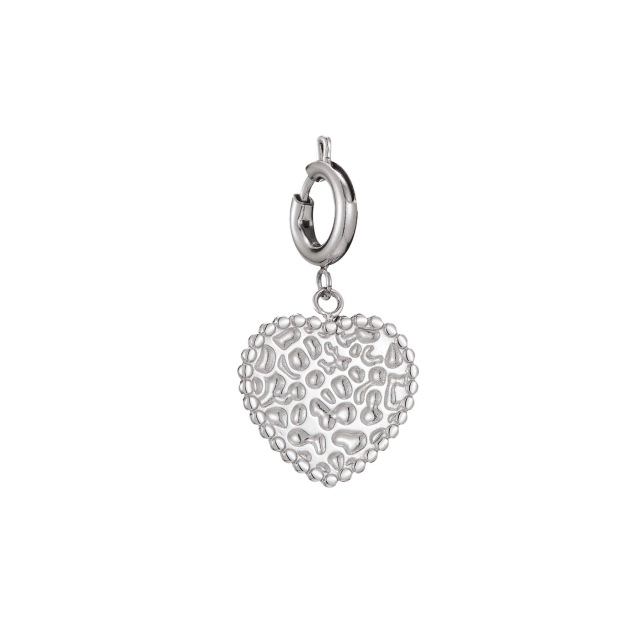 Charm acier médaille coeur Charm Femme - Bijoux et accessoires pas chers pour femme Luzaka Ref.60802
