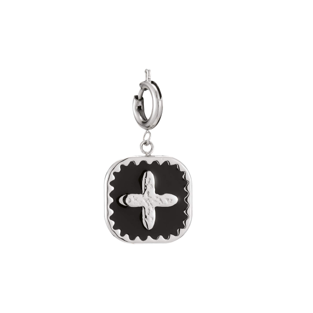 Charm acier Médaille croix Charm Femme - Bijoux et accessoires pas chers pour femme Luzaka Ref.60888