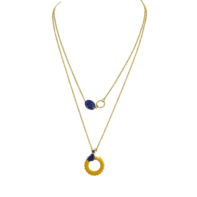 Collier lina Collier - Pendentif Femme Multi rangs- Bijoux et accessoires pas chers pour femme Luzaka Ref.62264