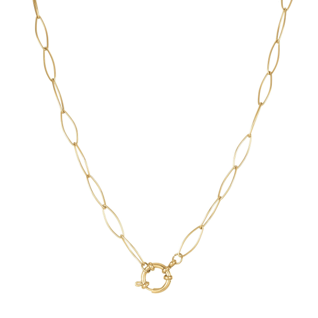 Collier Anneau doré Luza Charms Charm bijou Femme Collier - Pendentif- Bijoux et accessoires pas chers pour femme Luzaka Ref.64176