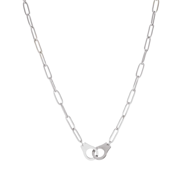 Collier Menottes acier Collier - Pendentif Femme Collier - Pendentif- Bijoux et accessoires pas chers pour femme Luzaka Ref.64671