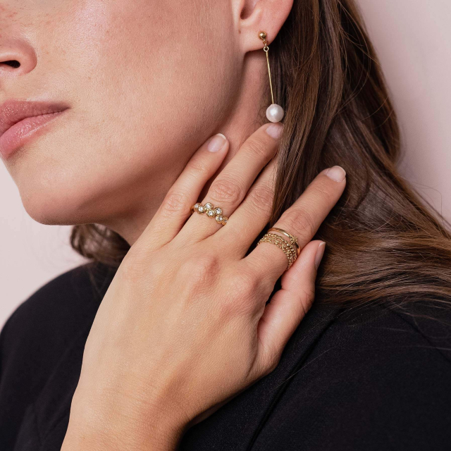 Boucles Perles Nacre acier doré or : Trouver les plus beaux bijoux femme de la saison