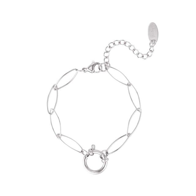Bracelet Anneau argenté Luza Charms Charm bijou Femme Chaine - Cordon- Bijoux et accessoires pas chers pour femme Luzaka Ref.64916
