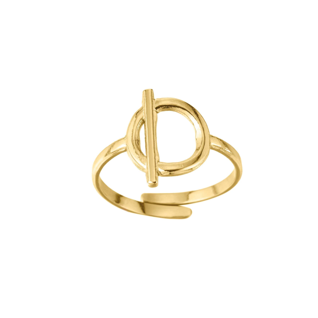 Large choix de Bague de bijoux en acier, de montres et de sacs à main sur luzaka.com. Bague Dana acier doré or - Réf : 64947