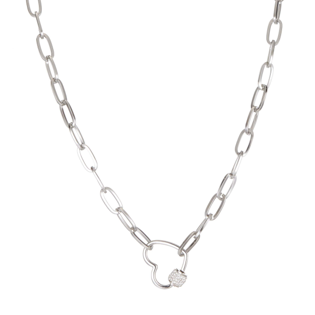 Collier Forever acier Collier - Pendentif Femme Collier - Pendentif- Bijoux et accessoires pas chers pour femme Luzaka Ref.65081