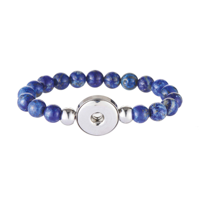 Bracelet Snap lapis lazuli Snap bijou Femme Elastique- Bijoux et accessoires pas chers pour femme Luzaka Ref.65111