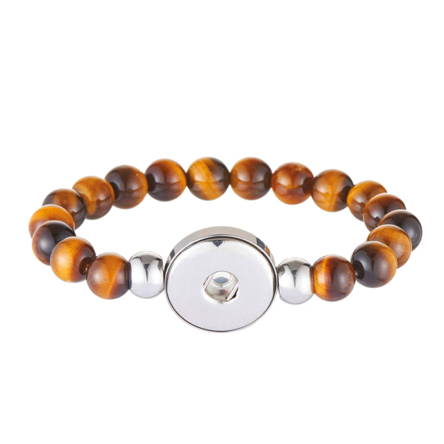 Bracelet Snap Oeil du tigre Snap bijou Femme Elastique- Bijoux et accessoires pas chers pour femme Luzaka Ref.65128