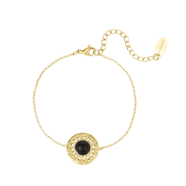 Bracelet Lola acier doré or Bracelet Femme Chaine - Cordon- Bijoux et accessoires pas chers pour femme Luzaka Ref.65760