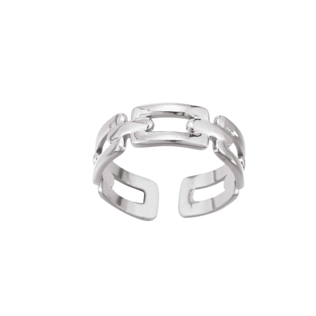 Bague Maillons acier Bague Femme - Bijoux et accessoires pas chers pour femme Luzaka Ref.66415