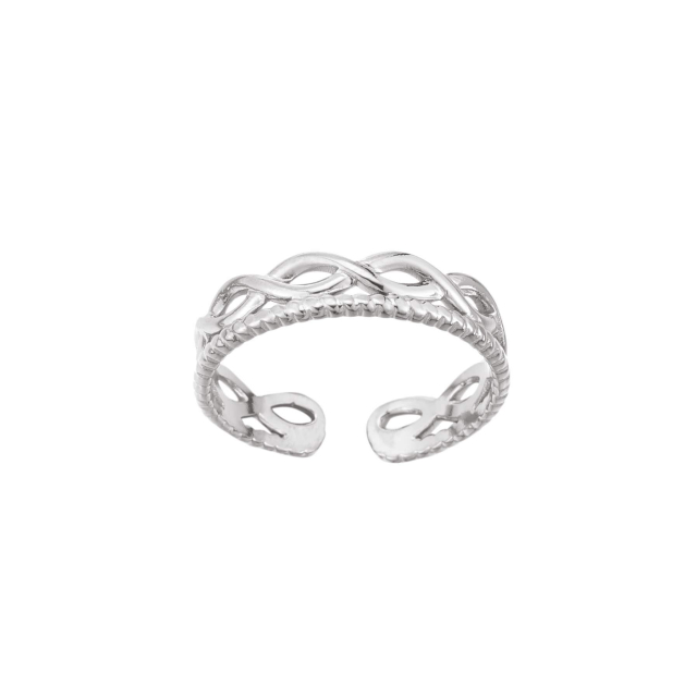 Bague multi infinis acier Bague Femme - Bijoux et accessoires pas chers pour femme Luzaka Ref.66453