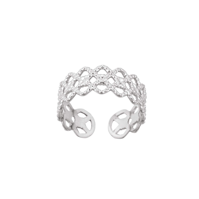Bague Lia acier Bague Femme - Bijoux et accessoires pas chers pour femme Luzaka Ref.66477