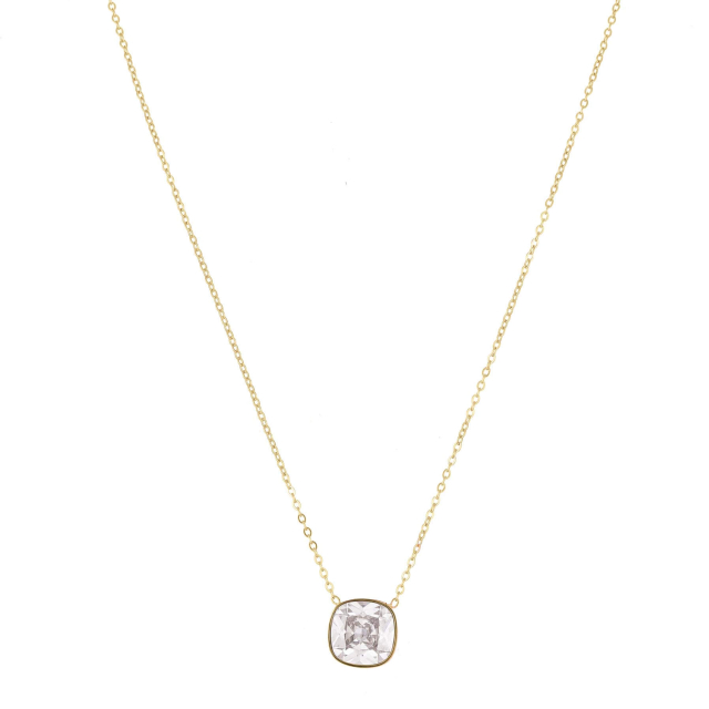 Collier Luz Zircon blanc Collier - Pendentif Femme Collier - Pendentif- Bijoux et accessoires pas chers pour femme Luzaka Ref.67559