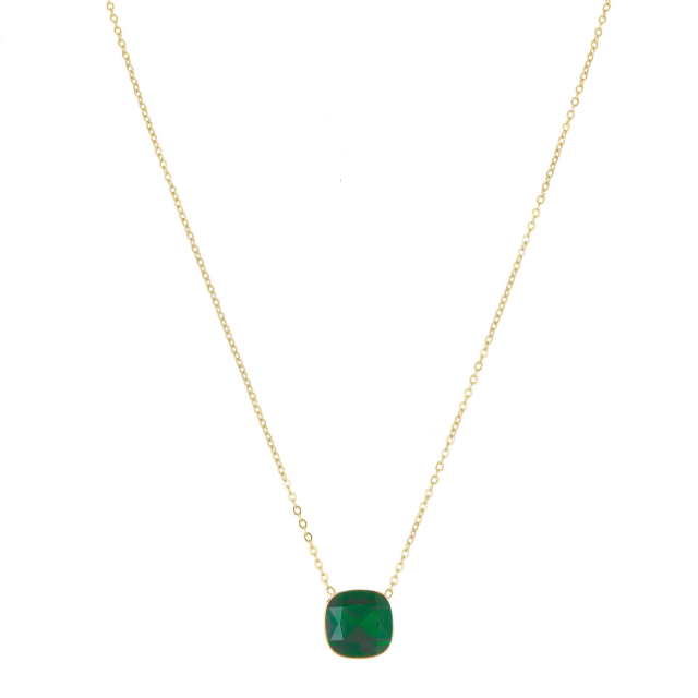 Collier Luz Zircon vert Collier - Pendentif Femme Collier - Pendentif- Bijoux et accessoires pas chers pour femme Luzaka Ref.67597