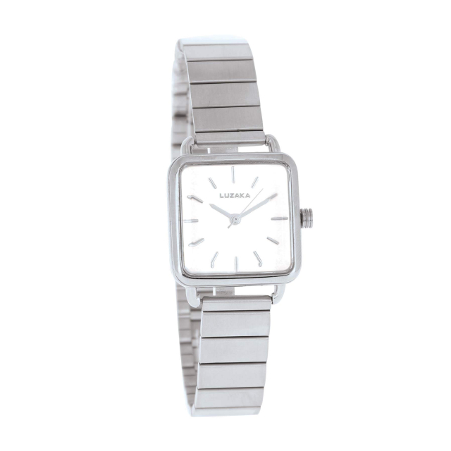Montre Zoé carrée acier Montre Femme - Bijoux et accessoires pas chers pour femme Luzaka Ref.67672
