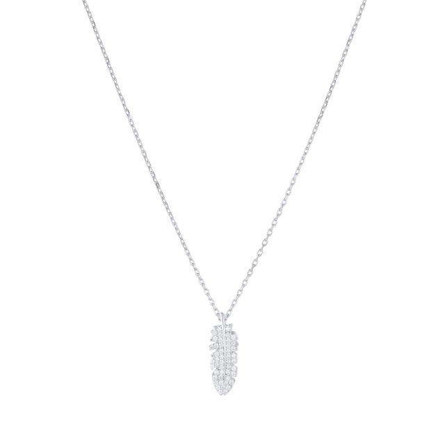 Collier Plume Argent 925 Collier - Pendentif Femme Collier - Pendentif- Bijoux et accessoires pas chers pour femme Luzaka Ref.67917