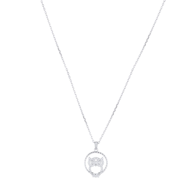 Collier Hibou Argent 925 Collier - Pendentif Femme Collier - Pendentif- Bijoux et accessoires pas chers pour femme Luzaka Ref.68020