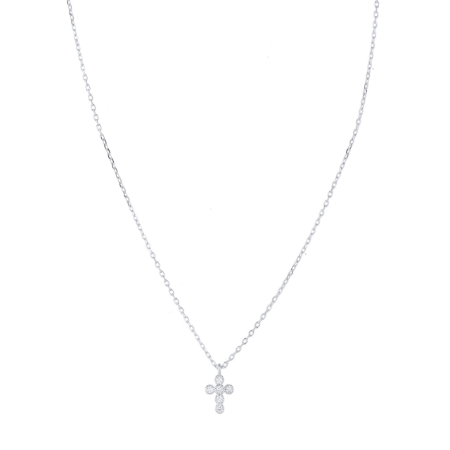 Collier Croix 2 Argent 925 Collier - Pendentif Femme Collier - Pendentif- Bijoux et accessoires pas chers pour femme Luzaka Ref.68075