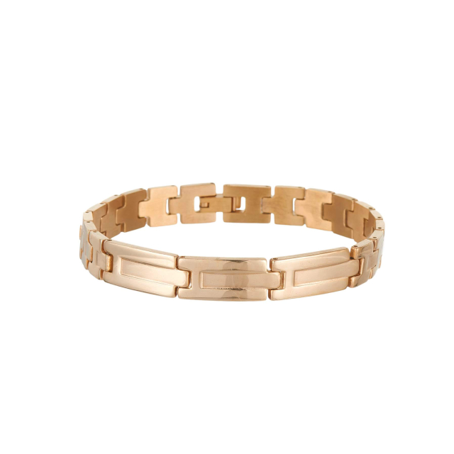 Bracelet Riva acier doré or Bracelet Homme Chaine - Cordon- Bijoux et accessoires pas chers pour femme Luzaka Ref.68266