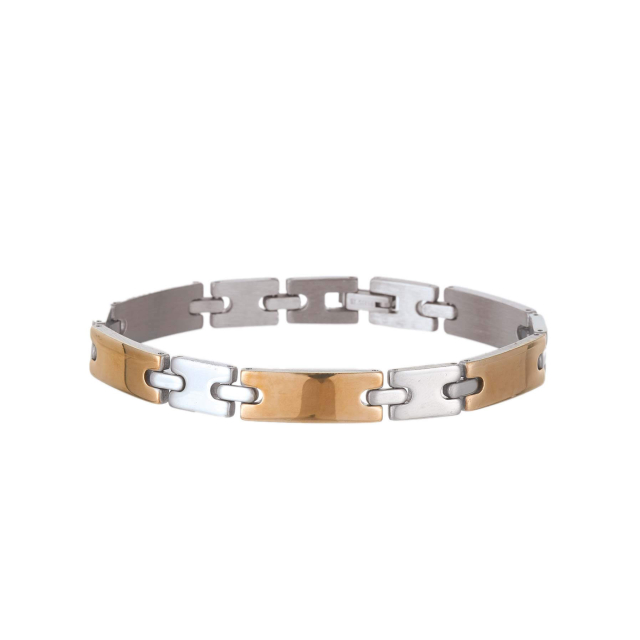 Bracelet Rialto acier doré or Bracelet Homme Chaine - Cordon- Bijoux et accessoires pas chers pour femme Luzaka Ref.68273
