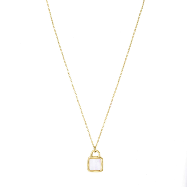 Collier Cadenas nacre doré or Collier - Pendentif Femme Collier - Pendentif- Bijoux et accessoires pas chers pour femme Luzaka Ref.69089