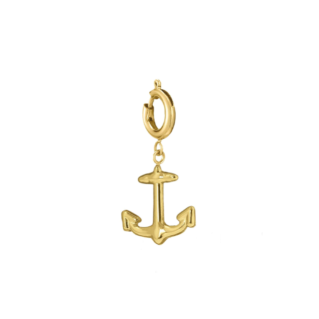 Charm Ancre acier doré or Charm Femme - Bijoux et accessoires pas chers pour femme Luzaka Ref.70970