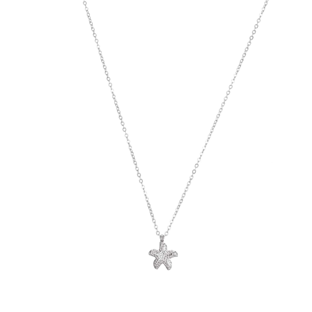 Collier étoile de mer acier Collier - Pendentif Femme Collier - Pendentif- Bijoux et accessoires pas chers pour femme Luzaka Ref.71083