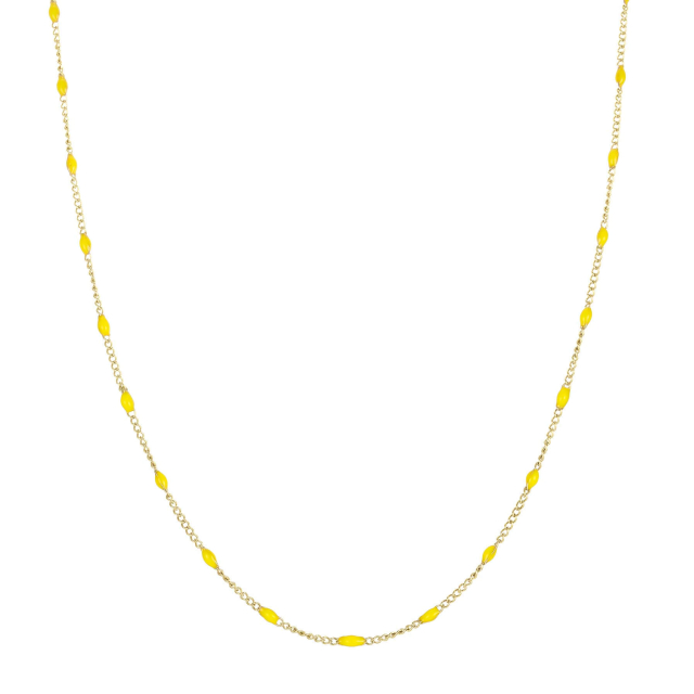 Collier Rosaire jaune acier doré or Collier - Pendentif Femme Collier - Pendentif- Bijoux et accessoires pas chers pour femme Luzaka Ref.71304