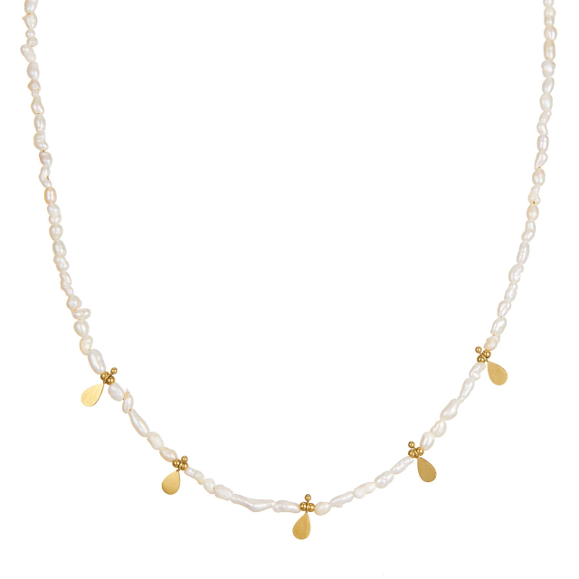 Collier Elioka perles nacre Collier - Pendentif Femme Collier - Pendentif- Bijoux et accessoires pas chers pour femme Luzaka Ref.71458