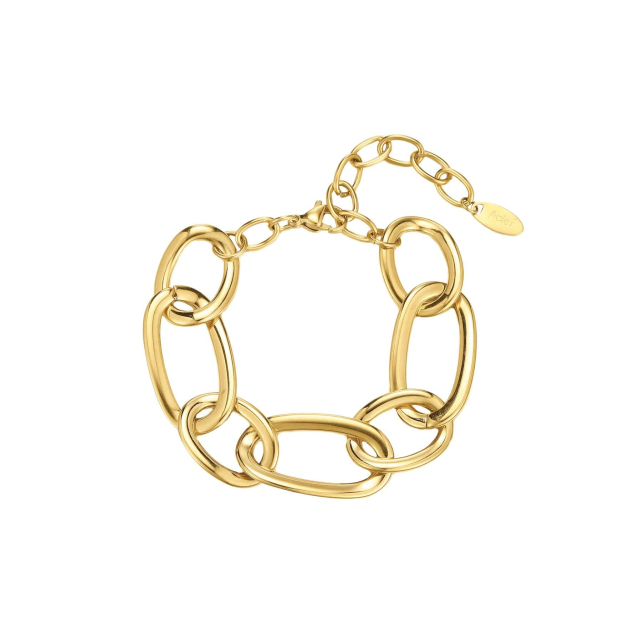 Large choix de Bracelet de bijoux en acier, de montres et de sacs à main sur luzaka.com. Bracelet Maillons acier doré or - Réf : 72370