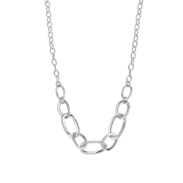 Collier Maillons acier Collier - Pendentif Femme Collier - Pendentif- Bijoux et accessoires pas chers pour femme Luzaka Ref.72394