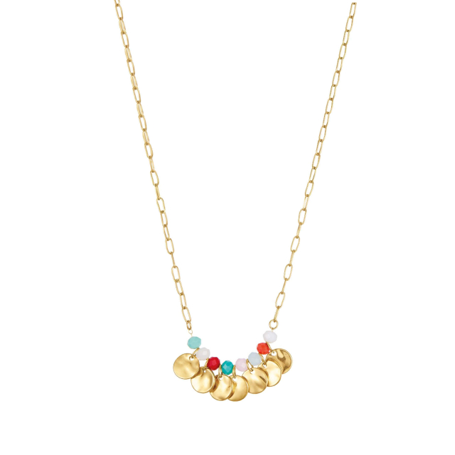 Collier Pampilles et pierres Collier - Pendentif Femme Collier - Pendentif- Bijoux et accessoires pas chers pour femme Luzaka Ref.72615