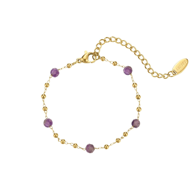 Large choix de Bracelet de bijoux en acier, de montres et de sacs à main sur luzaka.com. Bracelet Rosaire pierres Améthyste - Réf : 72882