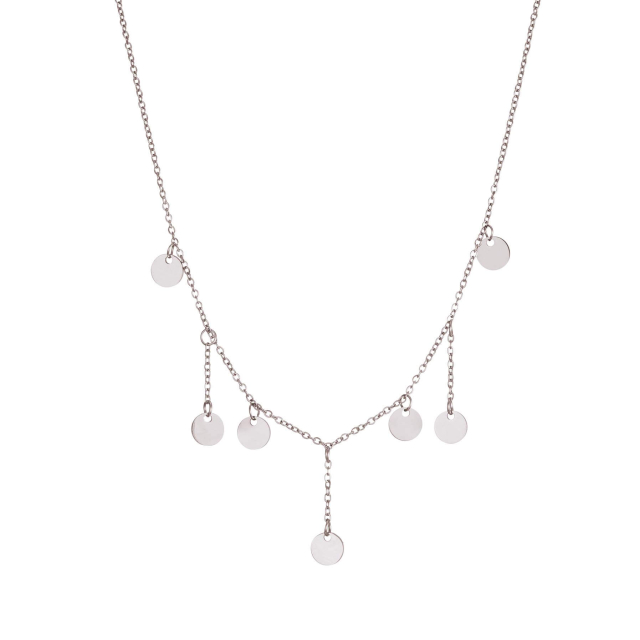 Collier Loma acier Collier - Pendentif Femme Collier - Pendentif- Bijoux et accessoires pas chers pour femme Luzaka Ref.73506