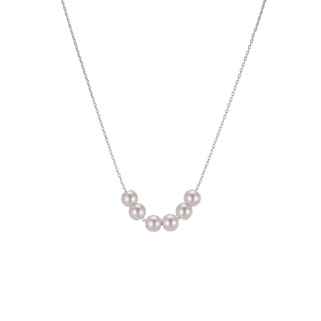 Collier Perline argenté Collier - Pendentif Femme Collier - Pendentif- Bijoux et accessoires pas chers pour femme Luzaka Ref.73711